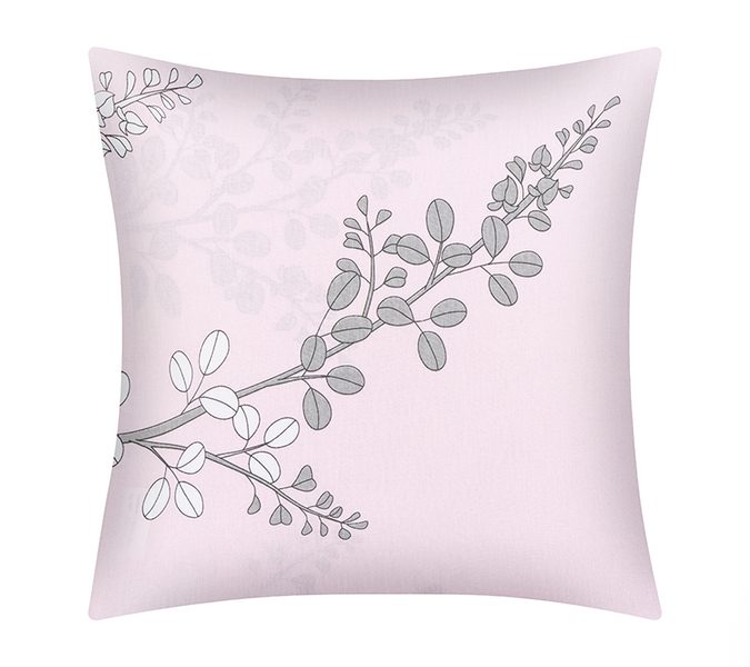 Povláček bavlněný Růžová,Šedá 90/133A 40x40 cm