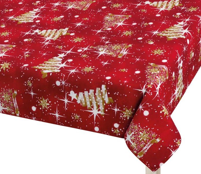 Ubrus VÁNOCE Červená,Zlatá 4300/126