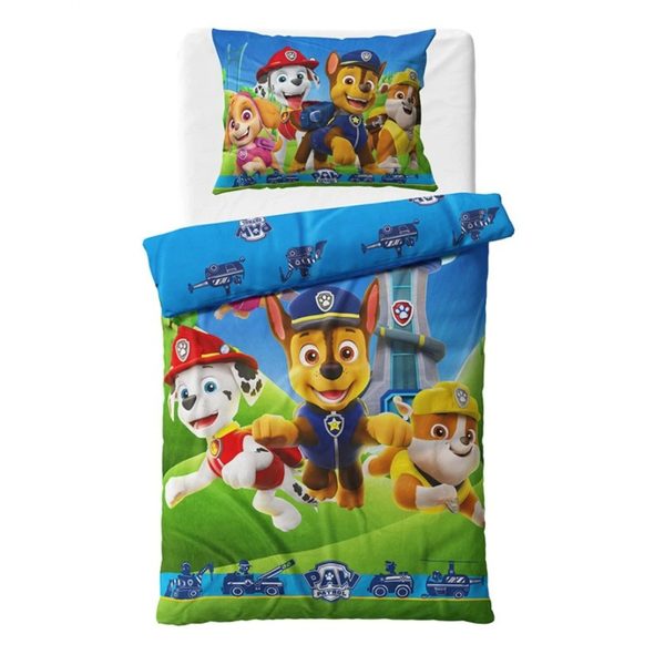Mikroplyšové povlečení Tlapková Patrola Běžíme do akce 140x200, 70x90 cm