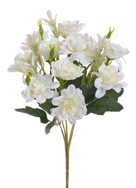 Kytice jiřin 10 květů - krémová