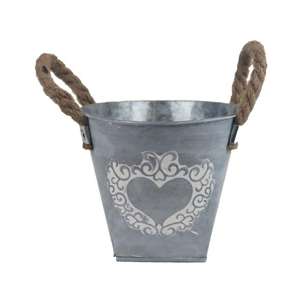 Květináč plechový K4277/1 - 15 x 15 x 13 / 19 cm