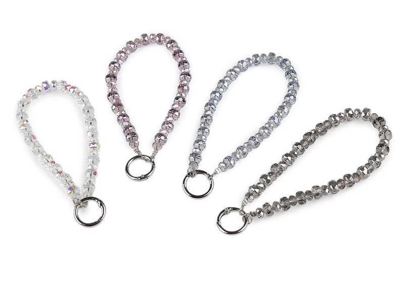 Přívěsek na mobil ze skleněných korálků