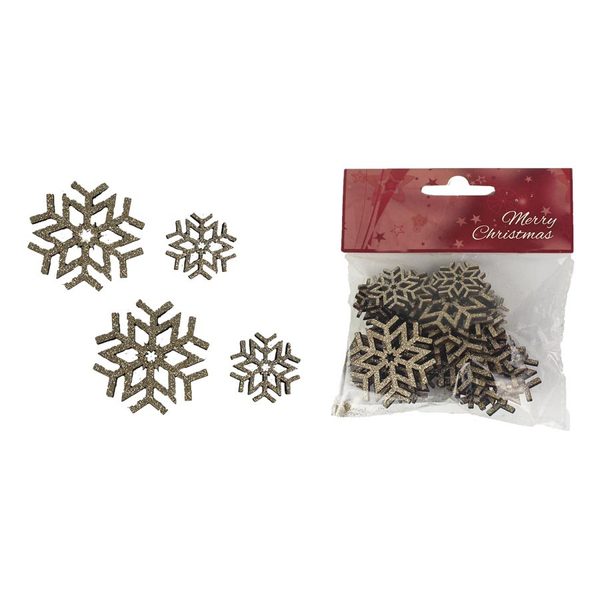 Vločka dekorační 24 ks D2269 - dia 2,5 x 0,3 cm