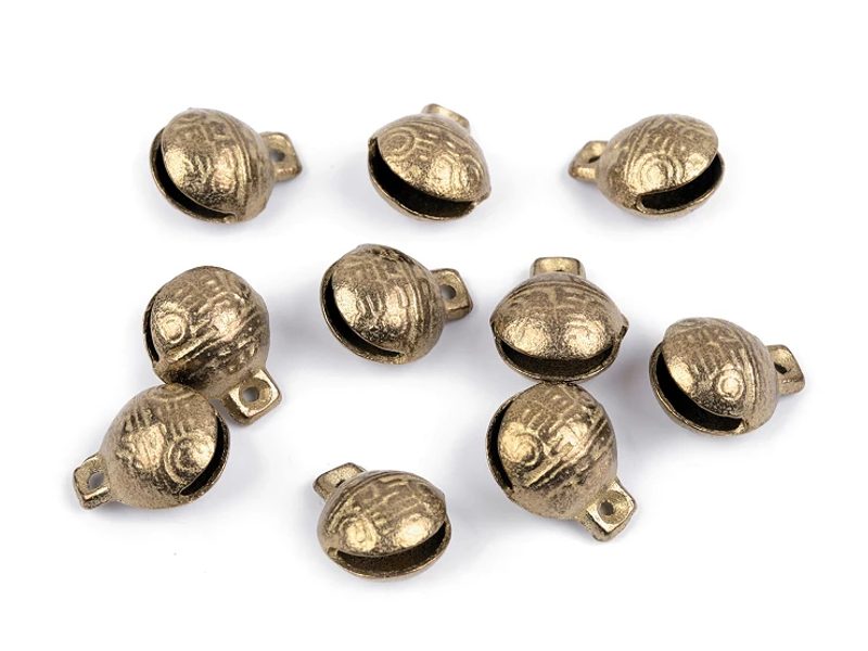 Rolničky mosazné s krásným zvukem 13x17 mm 2 kusy