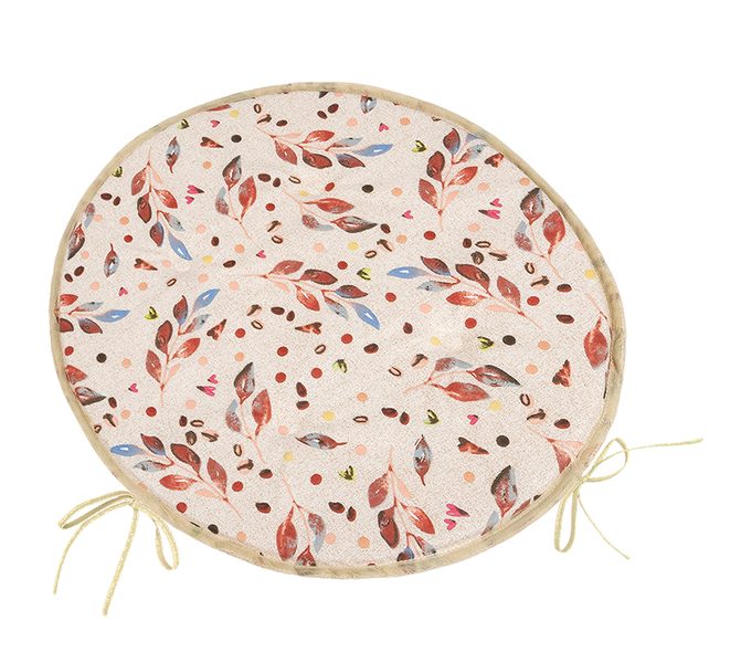 Sedák BERTA kulatý hladký Hnědá,Béžová 79/607 průměr 40 cm