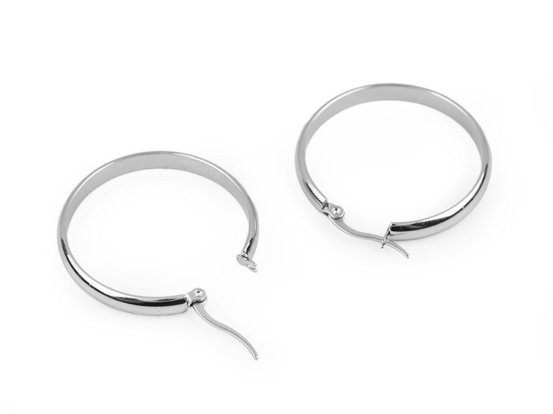 Náušnice z nerezové oceli kruhy