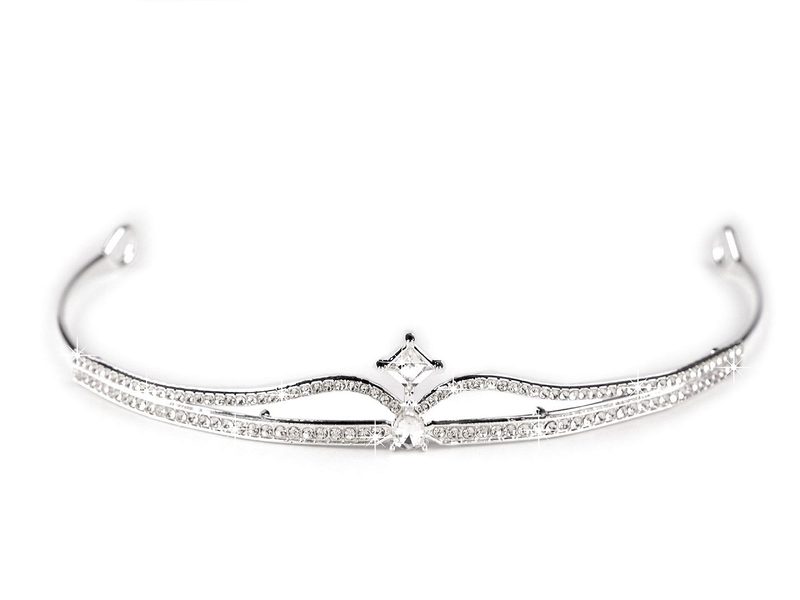 Štrasová čelenka / korunka do vlasů