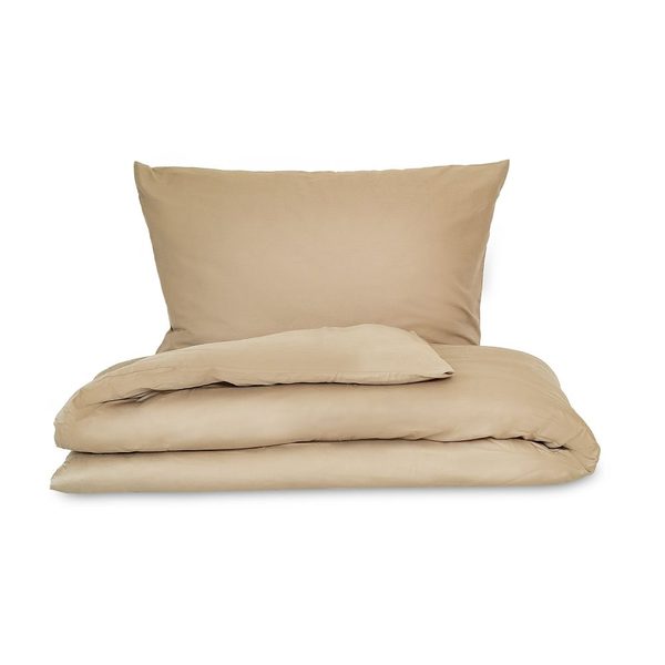 Saténové povlečení 1+2, 200x200, 70x90cm béžové