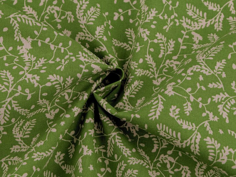 Bavlněná látka / plátno rostliny METRÁŽ