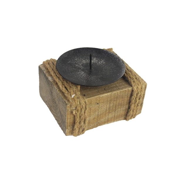 Svícen na 1 svíčku D3246 - 10 x 9 x 8 cm