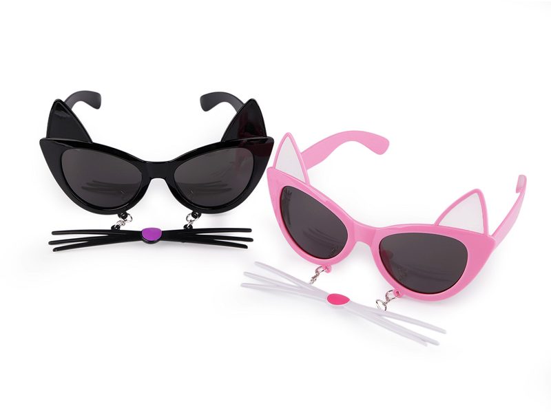 Párty / karnevalové brýle kočka s čumákem - dětské