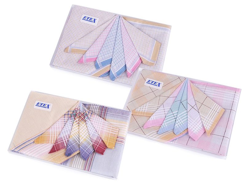 Dámský kapesník / dárková kazeta 6 ks