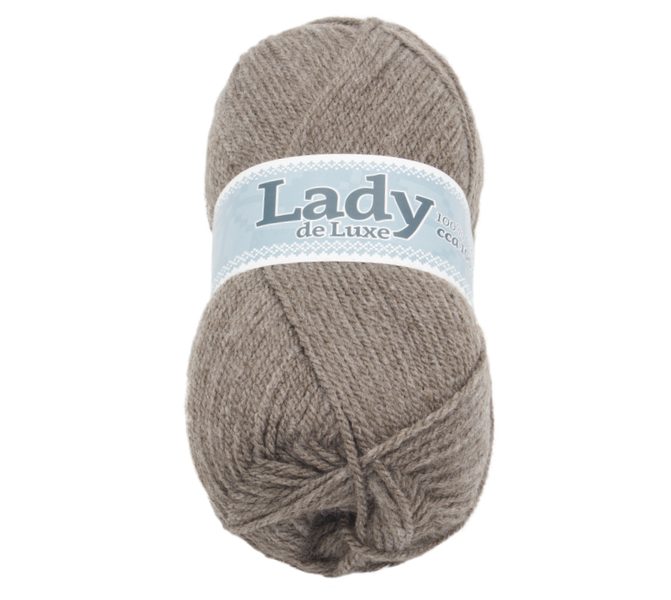 Příze LADY de Luxe Šedá 914 100g / 238 m