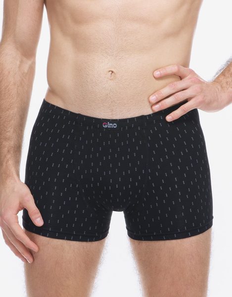 GINA pánské boxerky kratší nohavička, šité, s potiskem 73137P