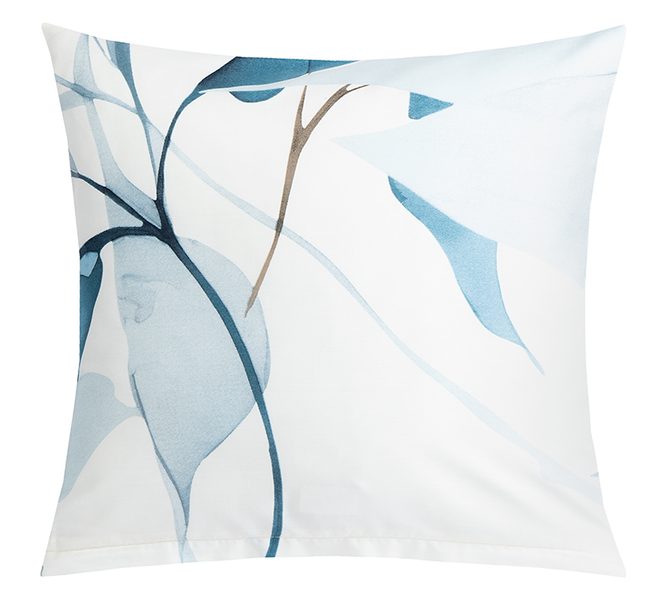 Povláček bavlněný satén Modrá,Bílá 94/351B 40x40 cm