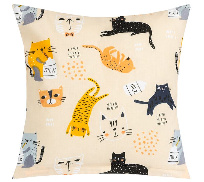 Polštářek ADÉLA Béžová,Černá,Šedá 55/291 40x40 cm