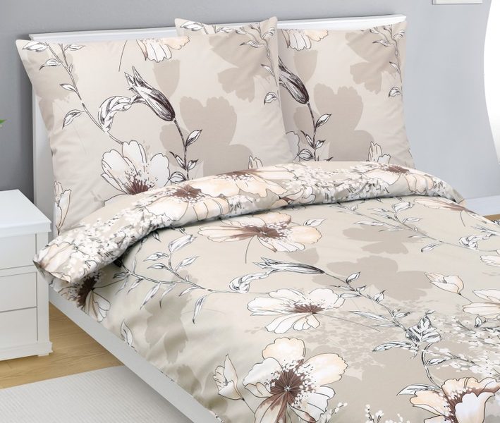 Povlečení bavlněné Hnědá,Béžová 90/314