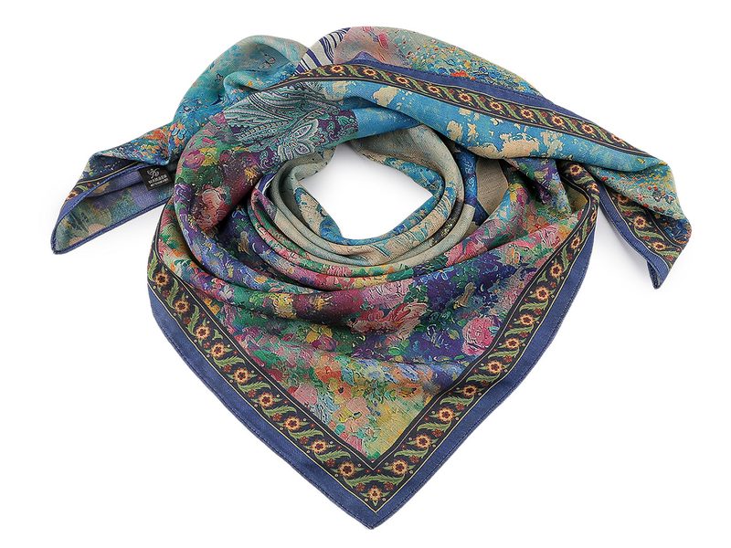 Šátek oboustranný 90x90 cm