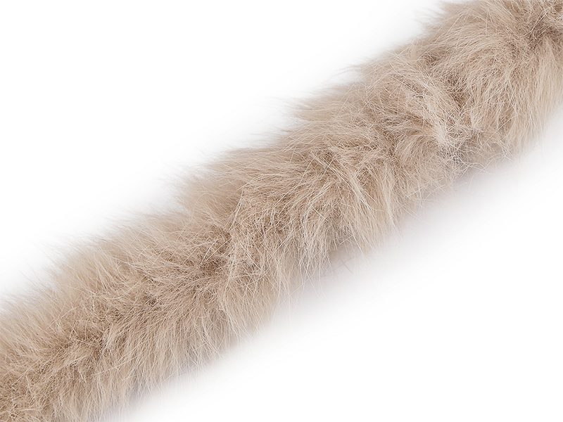 Všívací oděvní / dekorační kožešina kulatá šíře 5 cm METRÁŽ