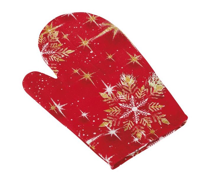 Kuchyňská chňapka Červená,Zlatá CH/114 28x18 cm