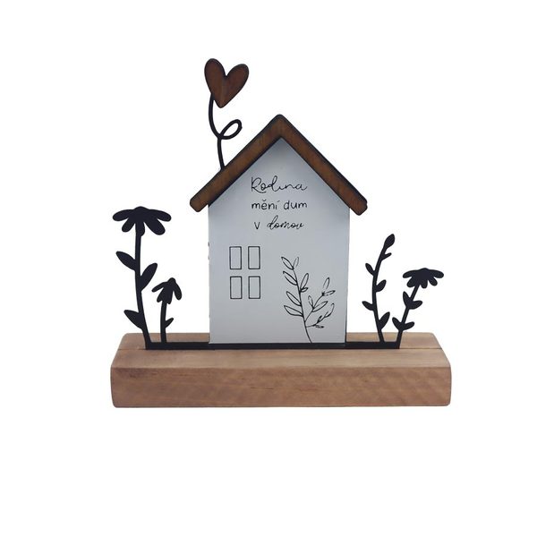 Dekorace domov K4712 - 12×4×12.30 cm