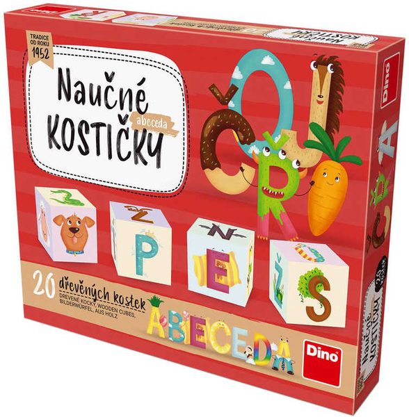 Baby kubus Abeceda kostky naučné set 20ks