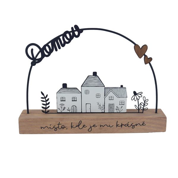Dekorace domov K4699 - 26×5×18 cm