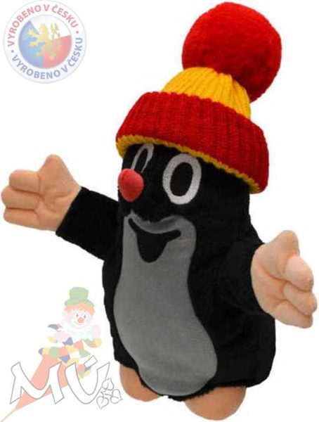 Maňásek Krtek s čepicí