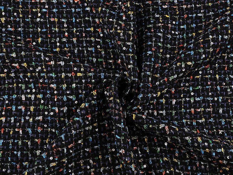 Kostýmovka s drobnými flitry / tvíd