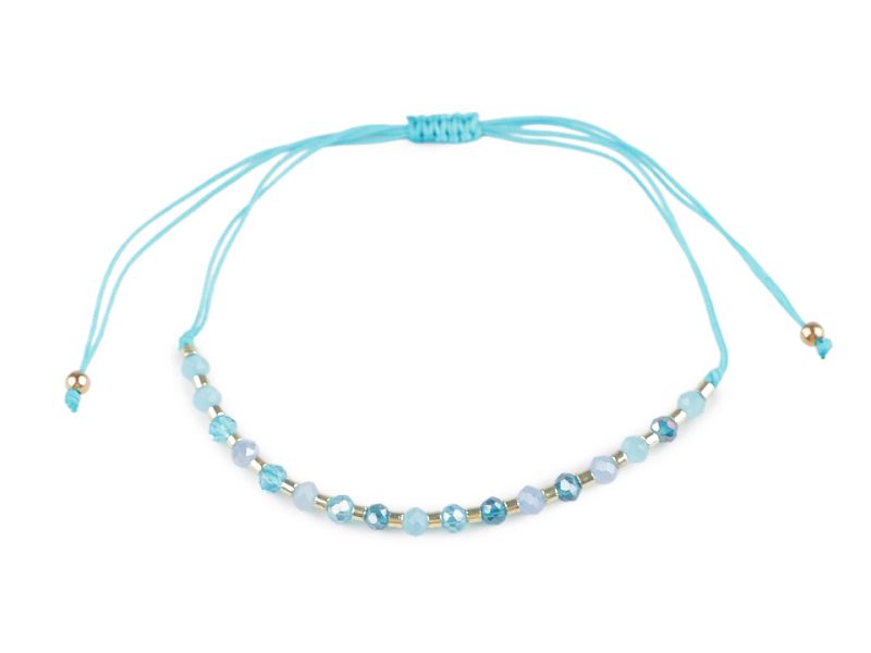 Náramek shamballa broušené korálky s AB efektem