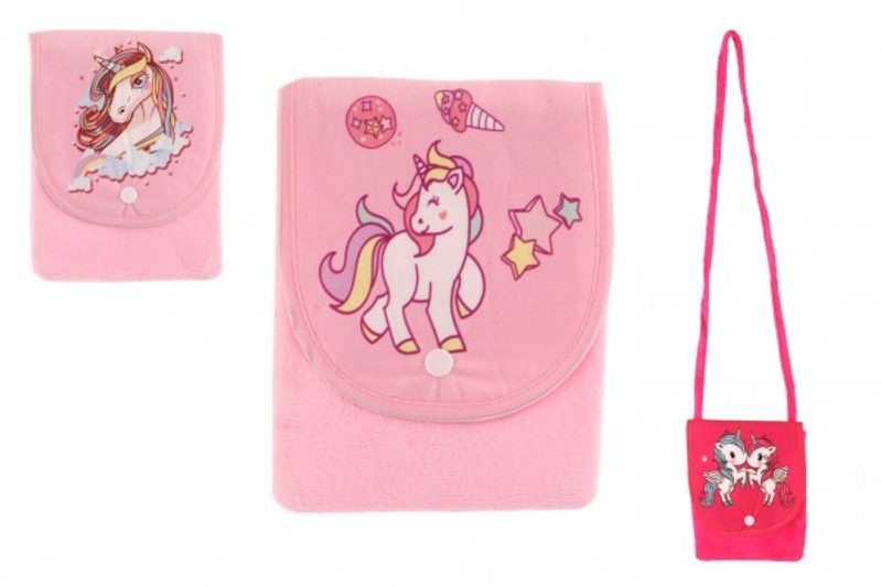 Kabelka/Taška jednorožec látková/plyš 3 druhy
