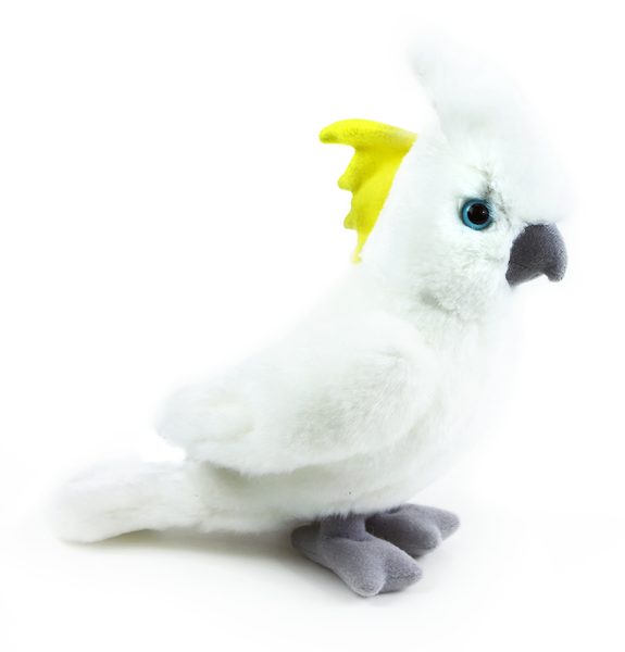 Plyšový papoušek kakadu 17 cm