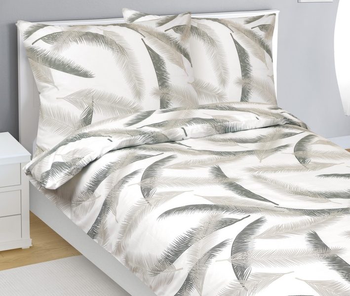 Povlečení bavlněné Šedá,Bílá 90/929