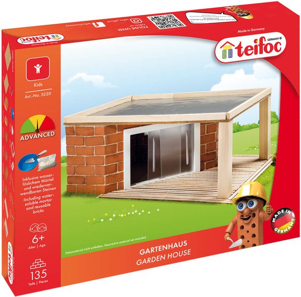 Teifoc zahradní domek 5220 (135 dílků, cihličky + malta)