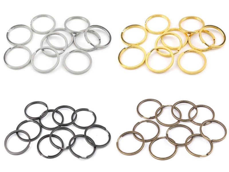 Kroužek na klíče Ø30 mm 10 kusů