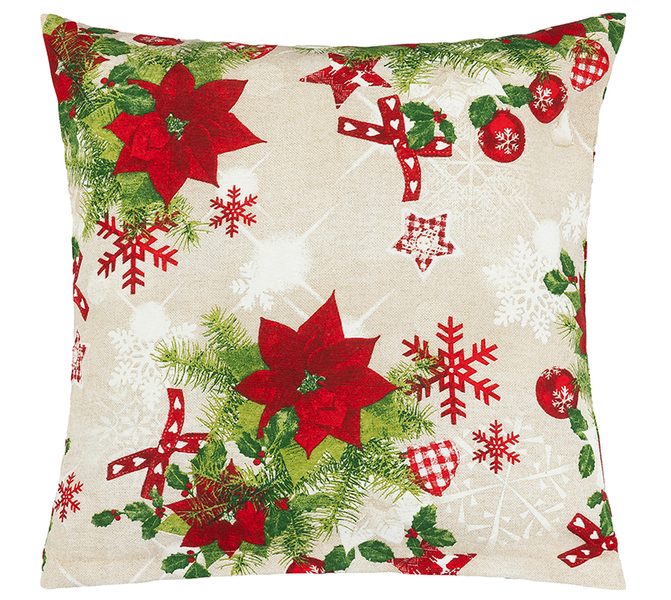 Povláček Vánoce Červená 55/128 45x45 cm