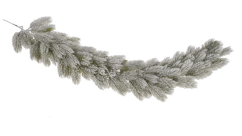 Umělá zasněžená girlanda jehličí 100 cm