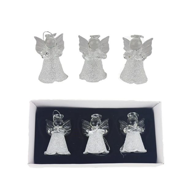 Anděl, sada 3 ks S0396 - 3 x 3 x 4,5 cm