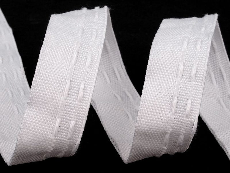 Záclonovka šíře 20 mm žabkové řasení METRÁŽ