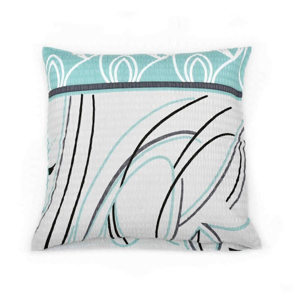 Povláček krepový Modrá,Šedá,Tyrkysová 80/527 40x40 cm