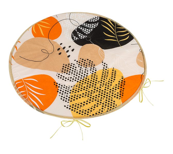 Sedák Adéla kulatý hladký Oranžová 79/233 průměr 40 cm