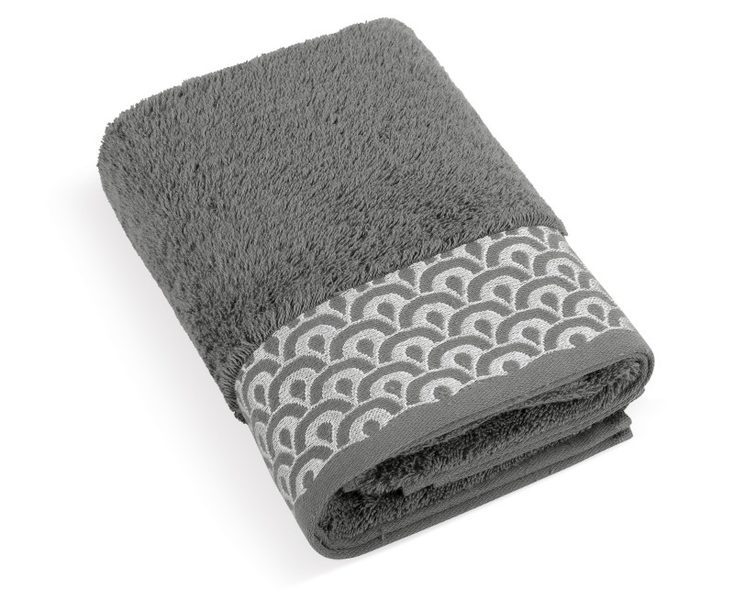 Froté ručník a osuška kolekce Krajka Šedá K/344