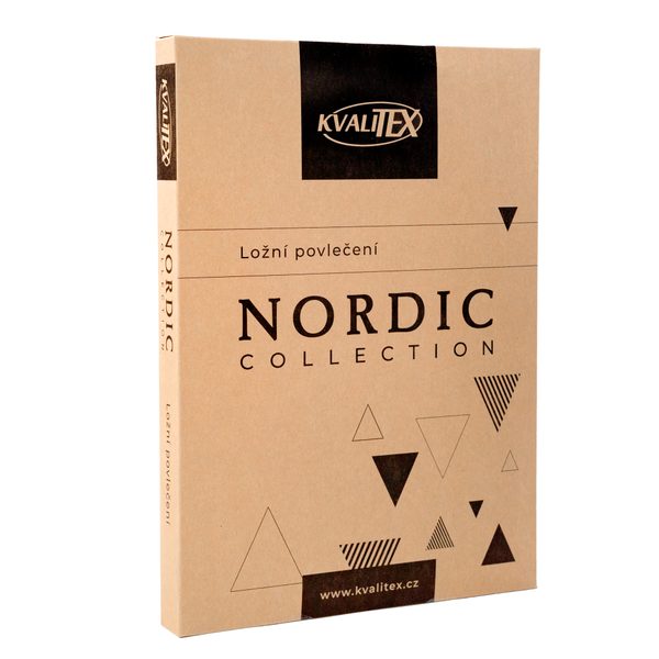 Bavlněné povlečení NORDIC COLLECTION GRID modré