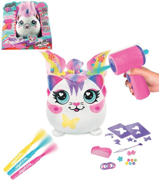EP Line Airbrush Hair´iffic Squish Pal set plyšák k vybarvení na baterie 2 druhy