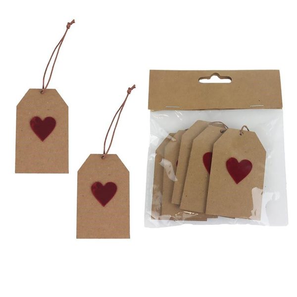 Jmenovka na dárek, 6 ks A0248 - 4,5 x 7,5 × 0.2 cm