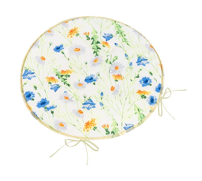 Sedák Adéla kulatý hladký Modrá,Žlutá,Bílá 79/177