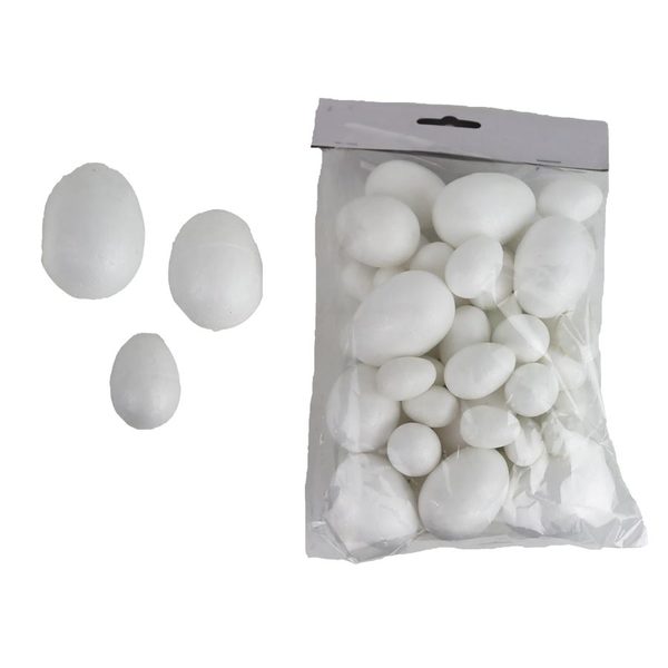 VELIKONOČNÍ DEKORACE vajíčka, 48 ks X6783 - velké 5,5 cm