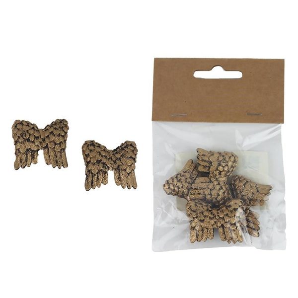 Andělská křídla, 4 ks X5034-29 - 3,2 x 1 x 2,5 cm