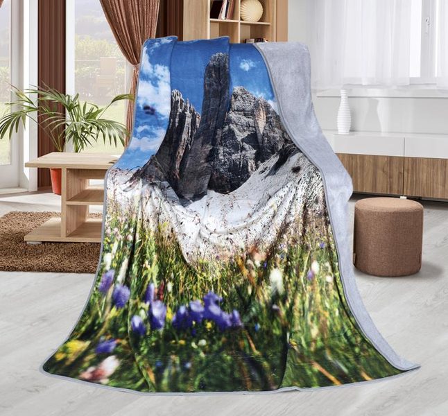 Přikrývka FOTOTISK Šedá,Zelená 6322/217 150x200 cm