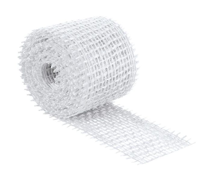 Jutový dekorační pásek - 3m x 4 cm bělený